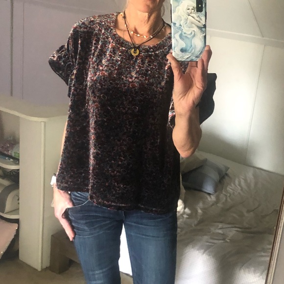 Current/Elliott flutter sleeve top US sz 6 - Picture 2 of 8